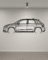 Audi A1 8x Metal Car Silhouette (Test 1)