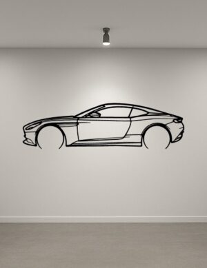 Aston Martin DB11 Metal Car Silhouette