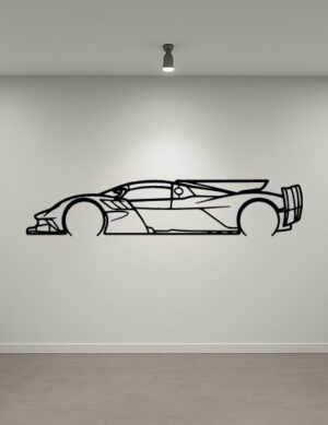 Aston Martin Valkyrie AMR Metal Car Silhouette