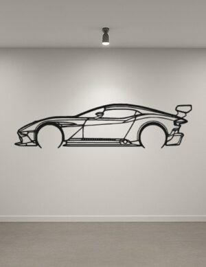 Aston Martin Vulcan Metal Car Silhouette
