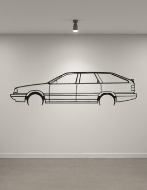 Audi 5000S Metal Car Silhouette