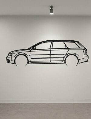 Audi A4 B6 Metal Car Silhouette