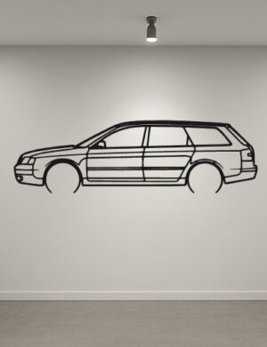 Audi A6 Avant C5 Metal Car Silhouette