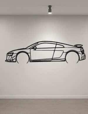 Audi R8 4S Metal Car Silhouette