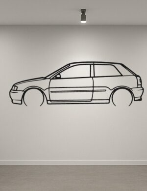 Audi S3 8L Metal Car Silhouette