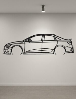 Audi S3 8Y Metal Car Silhouette