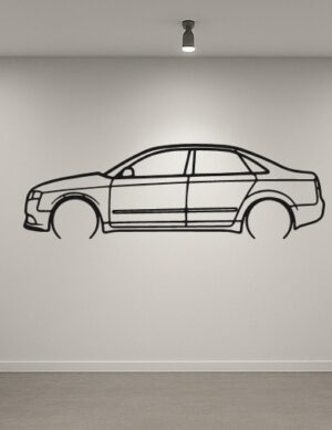 Audi S4 B7 Metal Car Silhouette