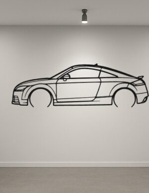 Audi TT RS 8S Metal Car Silhouette