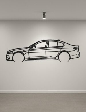 BMW M5 G30 Metal Car Silhouette
