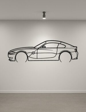 BMW Z4 E86 Metal Car Silhouette