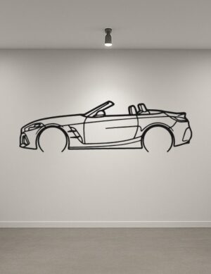 BMW Z4 G29 Metal Car Silhouette