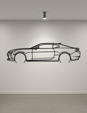 Chevrolet 16 Camaro SS Metal Car Silhouette