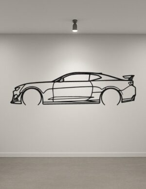 Chevrolet Camaro ZL1 Metal Car Silhouette