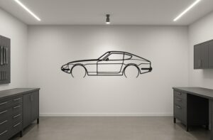 Datsun 240Z Metal Car Silhouette