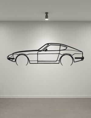 Datsun 240Z Metal Car Silhouette