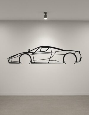 Ferrari Enzo Metal Car Silhouette