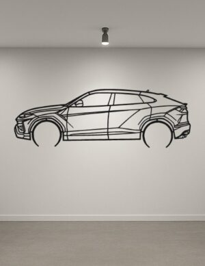 Lamborghini URUS Metal Car Silhouette