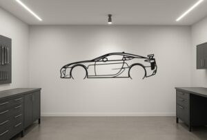 Lexus 12 LFA Metal Car Silhouette