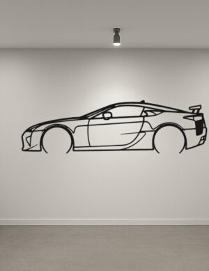 Lexus 12 LFA Metal Car Silhouette