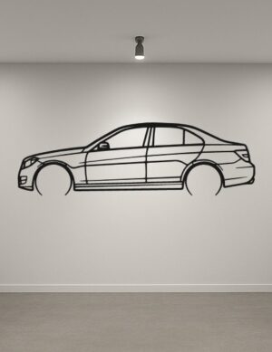 MB C250 Sport Metal Car Silhouette