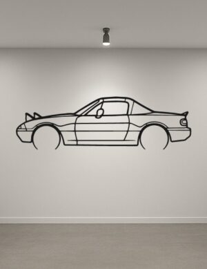 Mazda NA MX5 Metal Car Silhouette