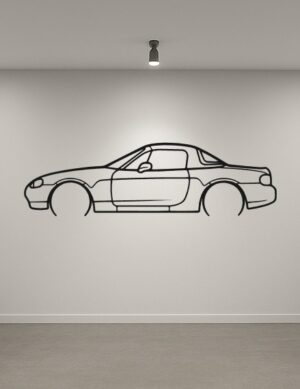 Mazda NB MX5 Metal Car Silhouette