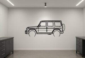 Mercedes-Benz G63AMG Metal Car Silhouette