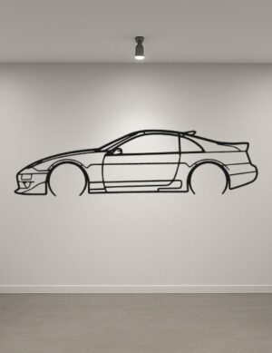 Nissan 300ZX Metal Car Silhouette
