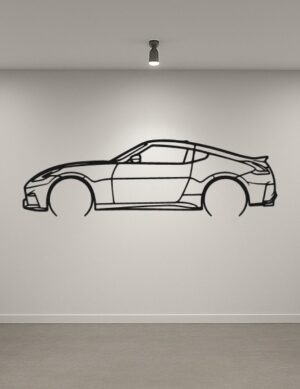 Nissan 370Z Metal Car Silhouette