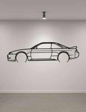 Nissan S14 Silvia Metal Car Silhouette