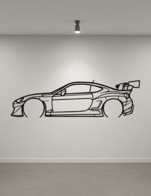 Subaru 22 BRZ Pandem Metal Car Silhouette