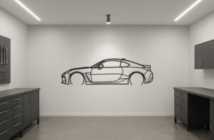 Subaru 22 BRZ Metal Car Silhouette