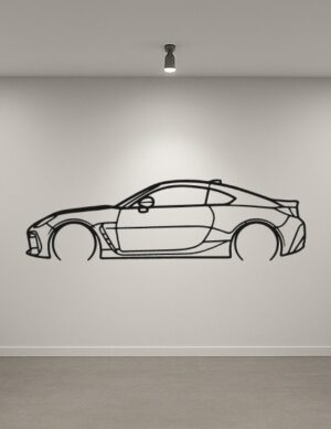Subaru 22 BRZ Metal Car Silhouette