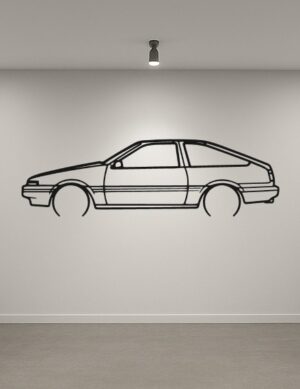 Toyota AE86 Metal Car Silhouette