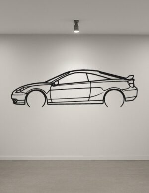 Toyota Celica 7gen Metal Car Silhouette