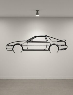 Toyota Mk3 Supra Metal Car Silhouette