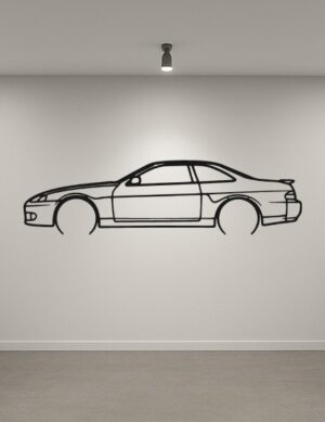 Toyota Soarer Metal Car Silhouette