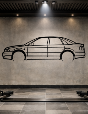 Audi S4 B5 Metal Car Silhouette