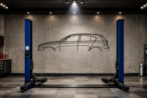 BMW 1 E87 Metal Car Silhouette