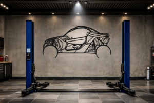 Can-Am Maverick x3 Metal Car Silhouette