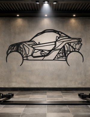 Can-Am Maverick x3 Metal Car Silhouette