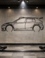 Škoda 26 Fabia RS Rally 2 Metal Car Silhouette