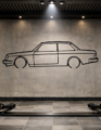 Volvo 242 Metal Car Silhouette