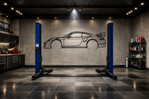 Porsche 911 GT2 RS (991) Metal Car Silhouette