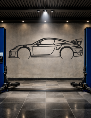 Porsche 911 GT2 RS (991) Metal Car Silhouette