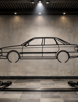 Audi 80 Metal Car Silhouette