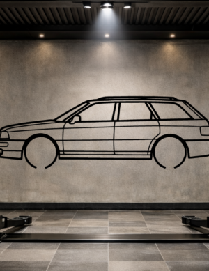 Audi 80 Avant Metal Car Silhouette