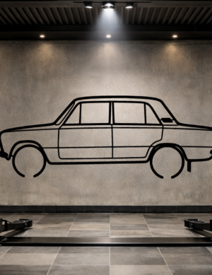 Lada 2101 Metal Car Silhouette