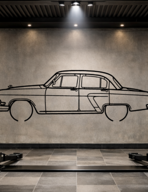 Volga Gaz 21 Metal Car Silhouette
